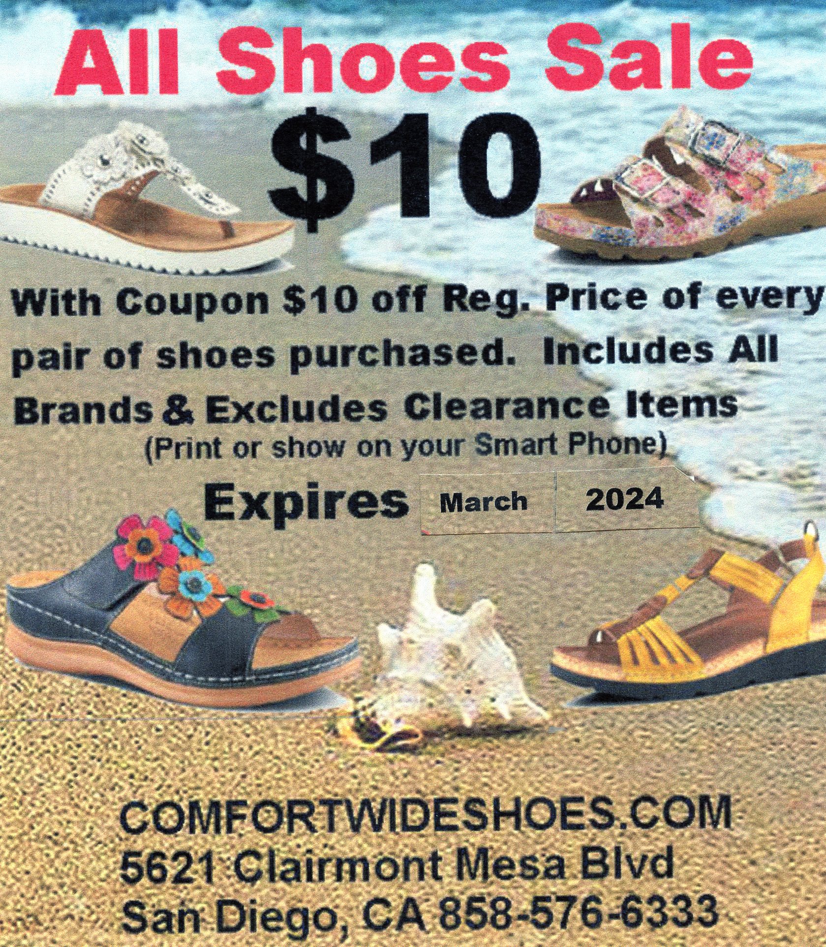 Shoe show sales discount